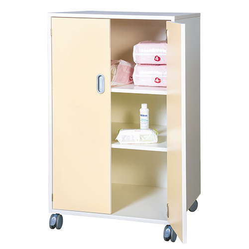Beistellschrank für Wickelutensilien, fahrbar B/T: 70x60 cm Beistellschrank für Wickelutensilien, fahrbar B/T: 70x60 cm