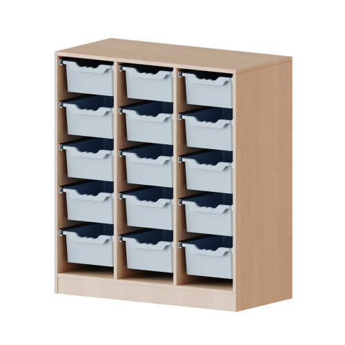 ErgoTray Regal, dreireihig, 3 Ordnerhöhen - evo180 Serie Breite 104,5 cm, Gesamthöhe 118 cm, mit Sockel, 15 hohe ErgoTray Boxen ErgoTray Regal, dreireihig, 3 Ordnerhöhen - evo180 Serie Breite 104,5 cm, Gesamthöhe 118 cm, mit Sockel, 15 hohe ErgoTray Boxen