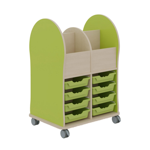 Leseratte Maxi, 4 Fächer und 8 Schübe Mit 8 Ergrotray Boxen C1 Leseratte Maxi, 4 Fächer und 8 Schübe Mit 8 Ergrotray Boxen C1