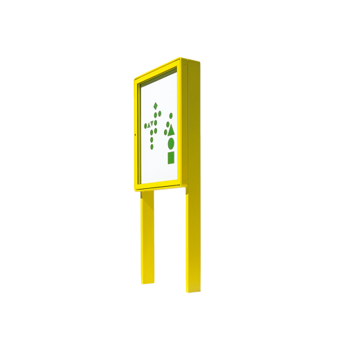 Aluvitrine Modell W5 mit Klettenstoff Maße wählbar