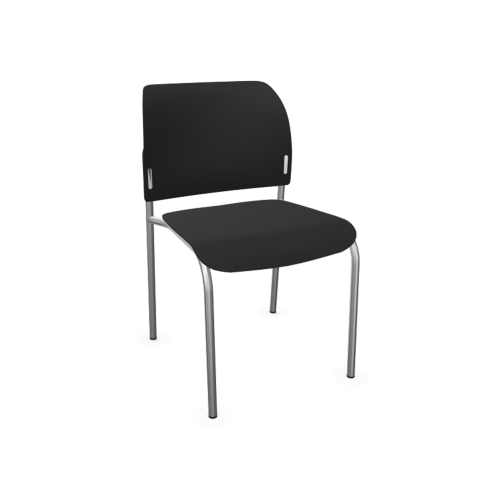 Stuhl ANABELLE mit Kunststoffsitz B/H/T: 47x79x54cm, mit 4-Fußgestell, Rückenlehne aus Kunststoff