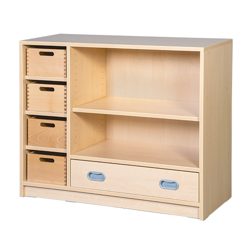 Korpus-Schrank B/H/T: 102x80x40 cm, 1 Dekorschub, 1 EB, 4 Kästen