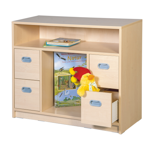 Korpus-Schrank B/H/T: 102x80x40 cm, 4 Dekorschübe, 2 Fächer Korpus-Schrank B/H/T: 102x80x40 cm, 4 Dekorschübe, 2 Fächer