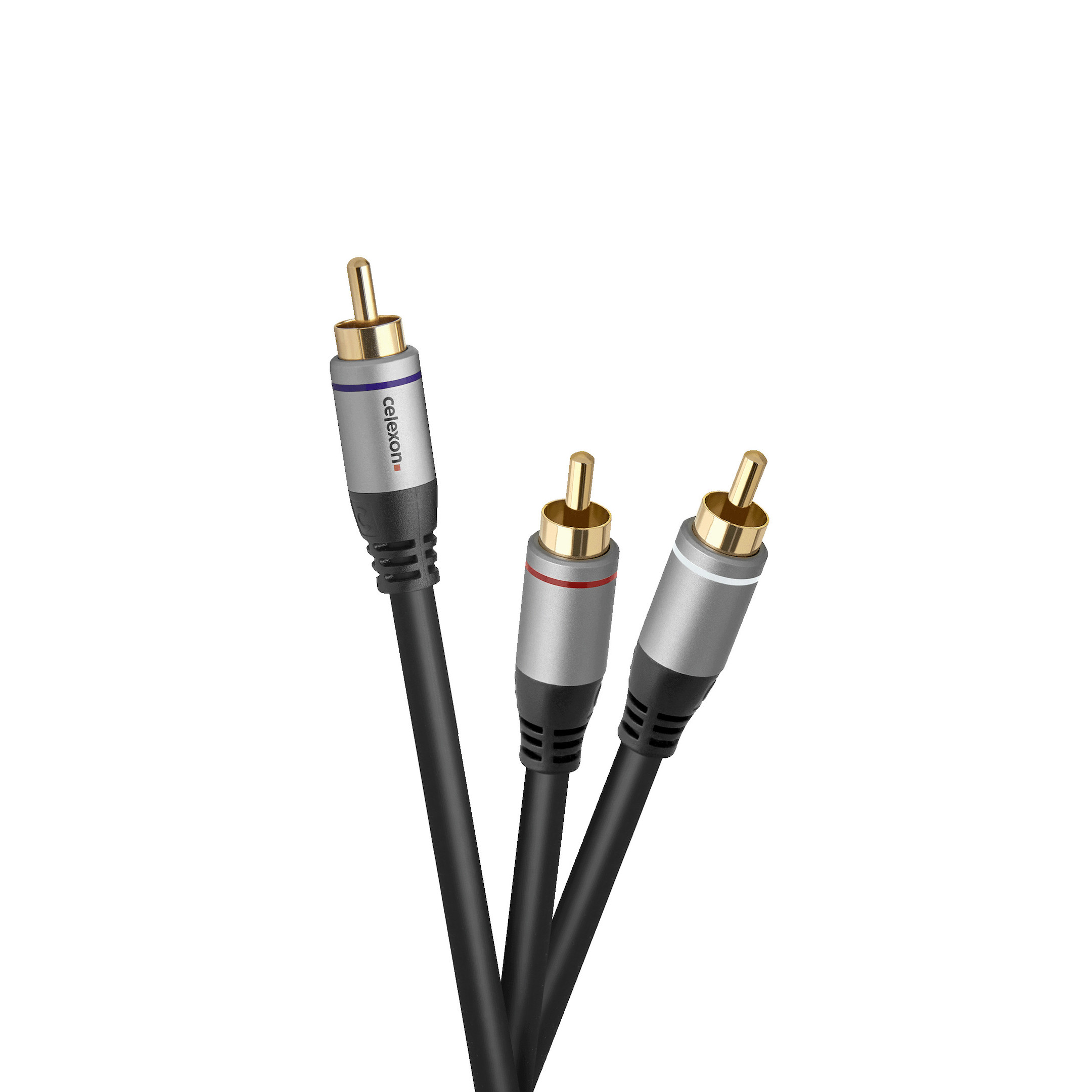 celexon Cinch auf 2x Cinch Audiokabel 3,0m - Professional Line celexon Cinch auf 2x Cinch Audiokabel 3,0m - Professional Line