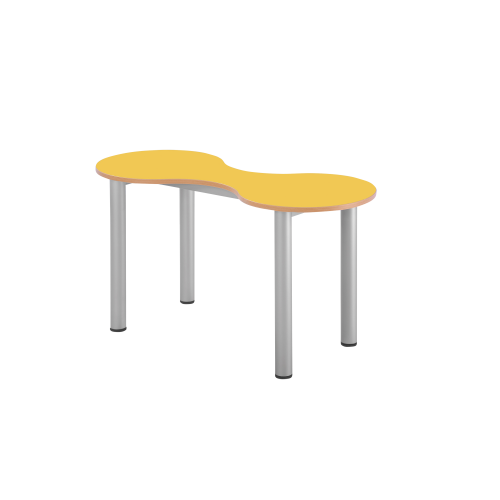 Kleeblatt 2er Tisch Tischhöhe 52-70 cm, Vollkern