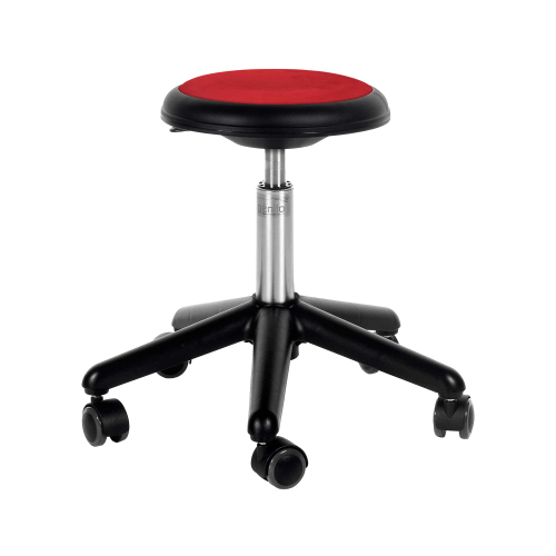 Genito Hocker mit Gaslift Höhenverstellung Sitzhöhe: 38-48 cm, mit Gleitern