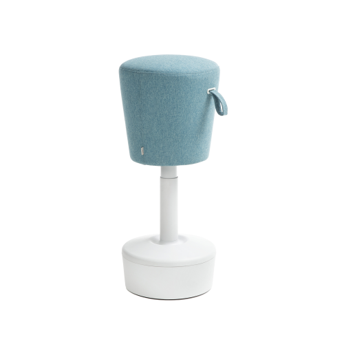 Hocker Mia mit innovativem Fußkreuz und 3D-Sitzmechanik B/H/T: 36x57-90x36 cm