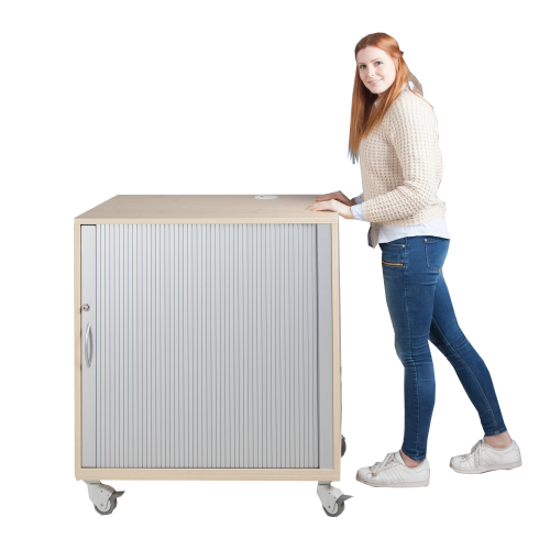 Medienwagen mit Rollo, fahrbar B/H/T: 86x80x60 cm Medienwagen mit Rollo, fahrbar B/H/T: 86x80x60 cm