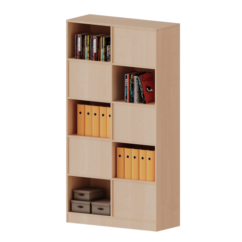 Raumteiler Regal, 5 Ordnerhöhen - Serie evo180 Breite 100 cm, Gesamthöhe 190 cm, 10 Fächer, wechselseitig angeordnet, mit Sockel (81 mm) Raumteiler Regal, 5 Ordnerhöhen - Serie evo180 Breite 100 cm, Gesamthöhe 190 cm, 10 Fächer, wechselseitig angeordnet, mit Sockel (81 mm)
