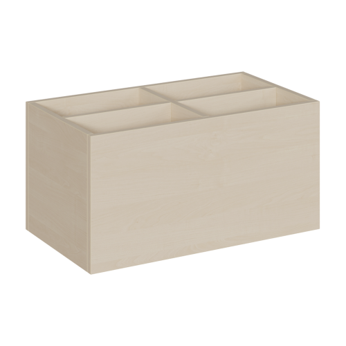 Bücher- und Baupodestkiste, zu Linoleumpodesten B/T: 70x40 cm, Höhe wählbar, 4fach-Unterteilung Bücher- und Baupodestkiste, zu Linoleumpodesten B/T: 70x40 cm, Höhe wählbar, 4fach-Unterteilung