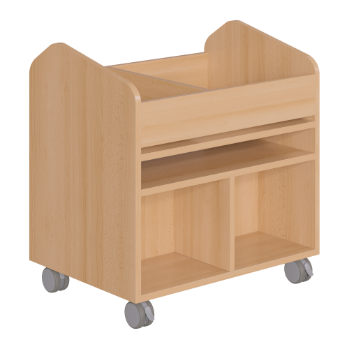 Bastelwagen "Kreativbasti 1", fahrbarer Kreativwagen B/H/T: 70,5x74,3x50 cm, Bastelwagen mit 7 Fächern für Papier und Bastelmaterial Bastelwagen "Kreativbasti 1", fahrbarer Kreativwagen B/H/T: 70,5x74,3x50 cm, Bastelwagen mit 7 Fächern für Papier und Bastelmaterial