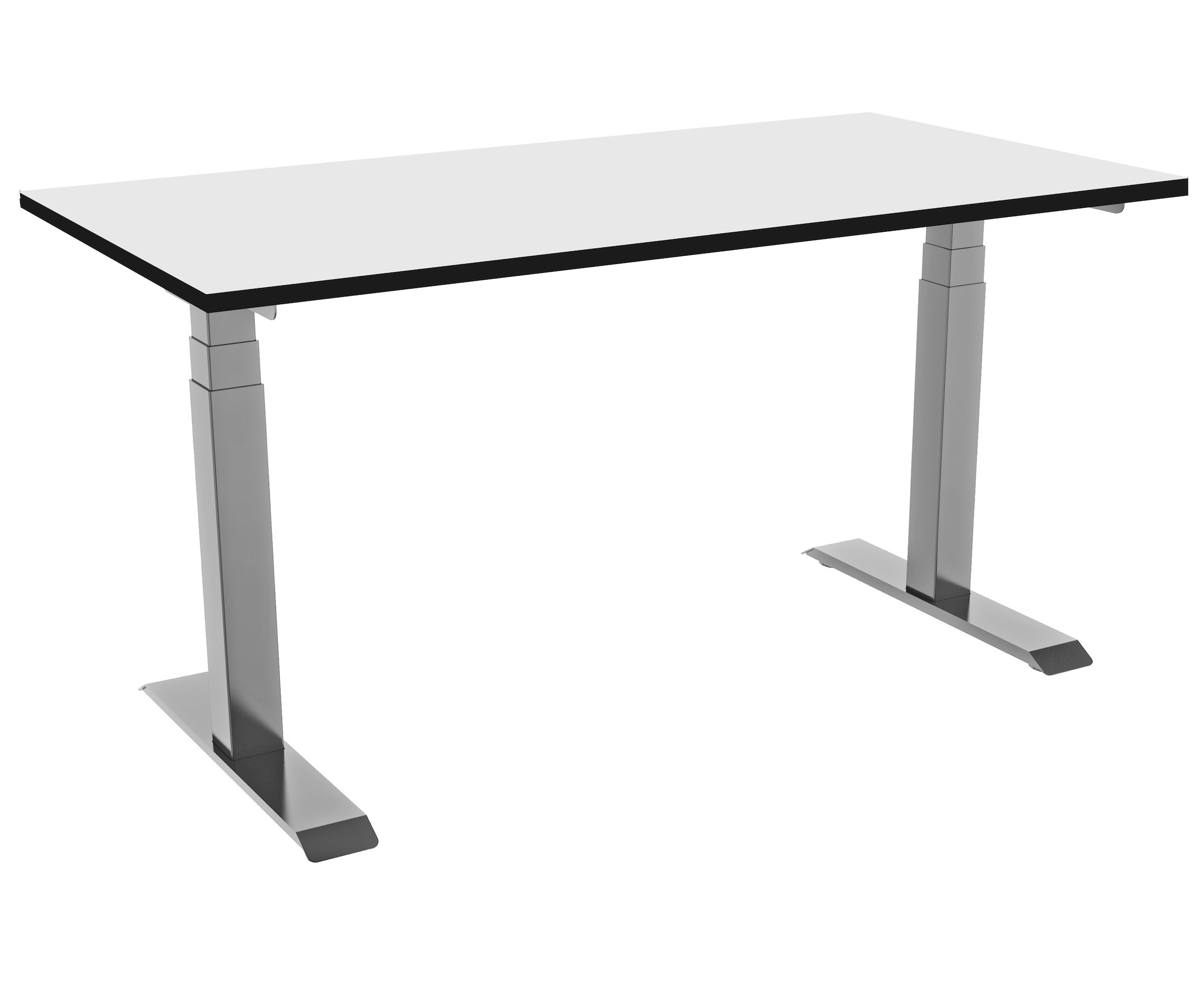 celexon elektrisch höhenverstellbarer Schreibtisch Professional eAdjust-58123 - grau, inkl. HPL Tischplatte 175 x 75 cm