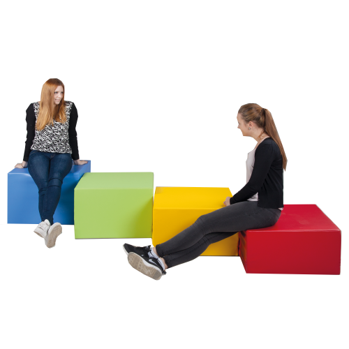 Sitzelement CUBE XL mit Stoff- oder Kunstlederbezügen