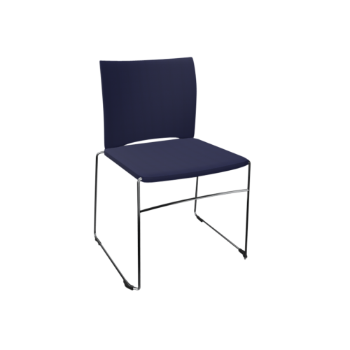 Stuhl Diane mit Sitz- und Rückenpolsterung B/H/T: 58x86x53 cm, Kufengestell