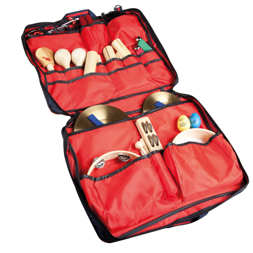 Rhythmikset in Leinentasche mit 29 Instrumenten Maße: L/B/H 50 x 40 x 7 cm Rhythmikset in Leinentasche mit 29 Instrumenten Maße: L/B/H 50 x 40 x 7 cm