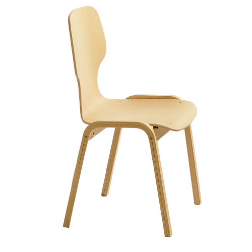 Holzstuhl "Carlo" mit Sitzschale Sitzhöhe: 46 cm Holzstuhl "Carlo" mit Sitzschale Sitzhöhe: 46 cm