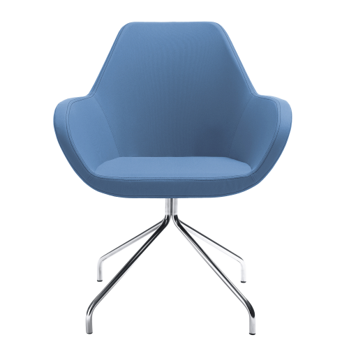 Konferenzstuhl Nele B/H/T: 67x86x60 cm, Gestellfarbe und Bezug wählbar