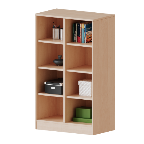 Taschenregal, 3 Ordnerhöhen - Serie evo180 Breite 70,3 cm, Gesamthöhe 118 cm, 8 halbhohe Fächer Taschenregal, 3 Ordnerhöhen - Serie evo180 Breite 70,3 cm, Gesamthöhe 118 cm, 8 halbhohe Fächer