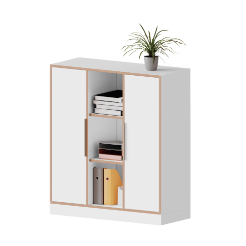 qickly® Schrank, 3 Ordnerhöhen, 2 Türen B/H/T: 104,2x110,5x42,6 cm