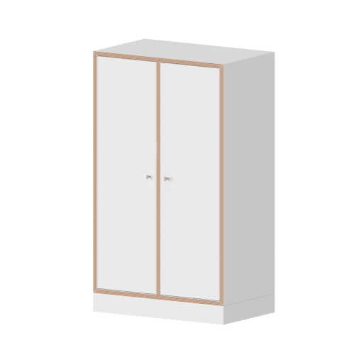 qickly® Schrank, 3 Ordnerhöhen, 2 Türen mit Schloss B/H/T: 70,1x110,5x42,6 cm