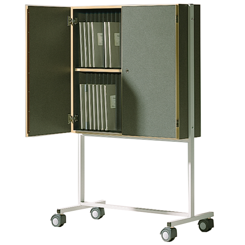 Klassenbuchwagen zur Unterbringung von Klassenbüchern DIN A4, Serie KLW-46, fahrbar B/H/T: 93x149x27 cm Klassenbuchwagen zur Unterbringung von Klassenbüchern DIN A4, Serie KLW-46, fahrbar B/H/T: 93x149x27 cm