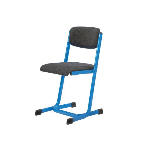 Lehrerstuhl mit Sitz- und Rückenpolster mit Gestell in verstärkter H-Form