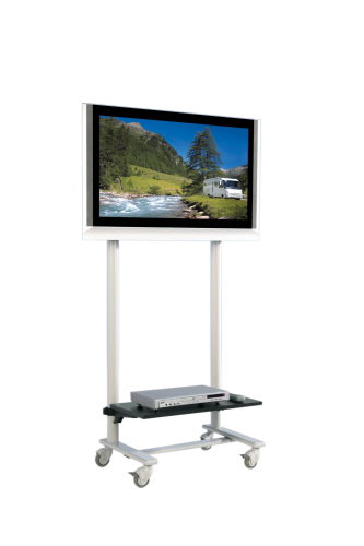 TV Wagen, TV Rack für Fernseher bis 50 Zoll mit 1 Ablage