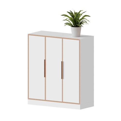 qickly® Schrank, 3 Ordnerhöhen, 3 Türen B/H/T: 104,2x110,5x42,6 cm qickly® Schrank, 3 Ordnerhöhen, 3 Türen B/H/T: 104,2x110,5x42,6 cm