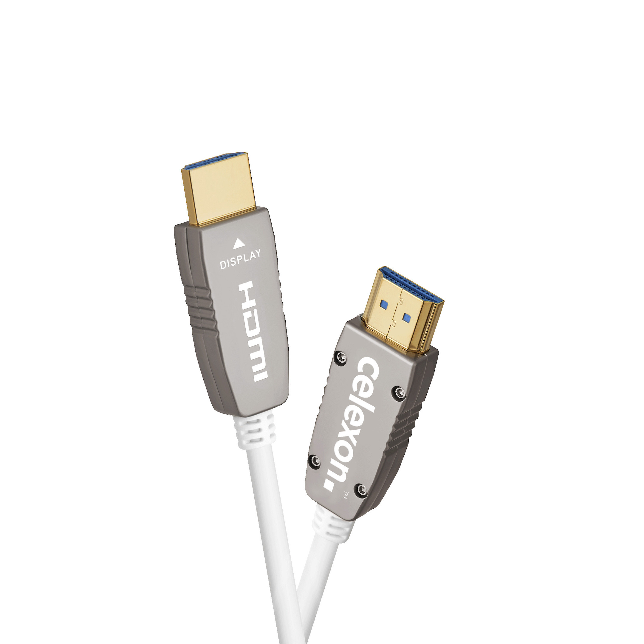 celexon UHD Optical Fibre HDMI 2.0b Active Kabel 25m, weiß