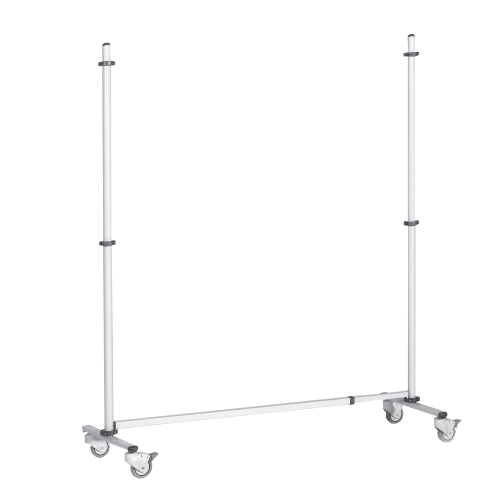 Fahrbares Gestell für Stecktafel 2 Rollen feststellbar Höhe wählbar Fahrbares Gestell für Stecktafel 2 Rollen feststellbar Höhe wählbar