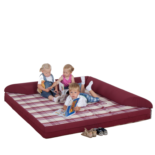 Kuschelecke Klappdreieck mit 2 halbrunden Rollen B/H/T: 160x15x160 cm, lieferbar in verschiedenen Materialien Kuschelecke Klappdreieck mit 2 halbrunden Rollen B/H/T: 160x15x160 cm, lieferbar in verschiedenen Materialien