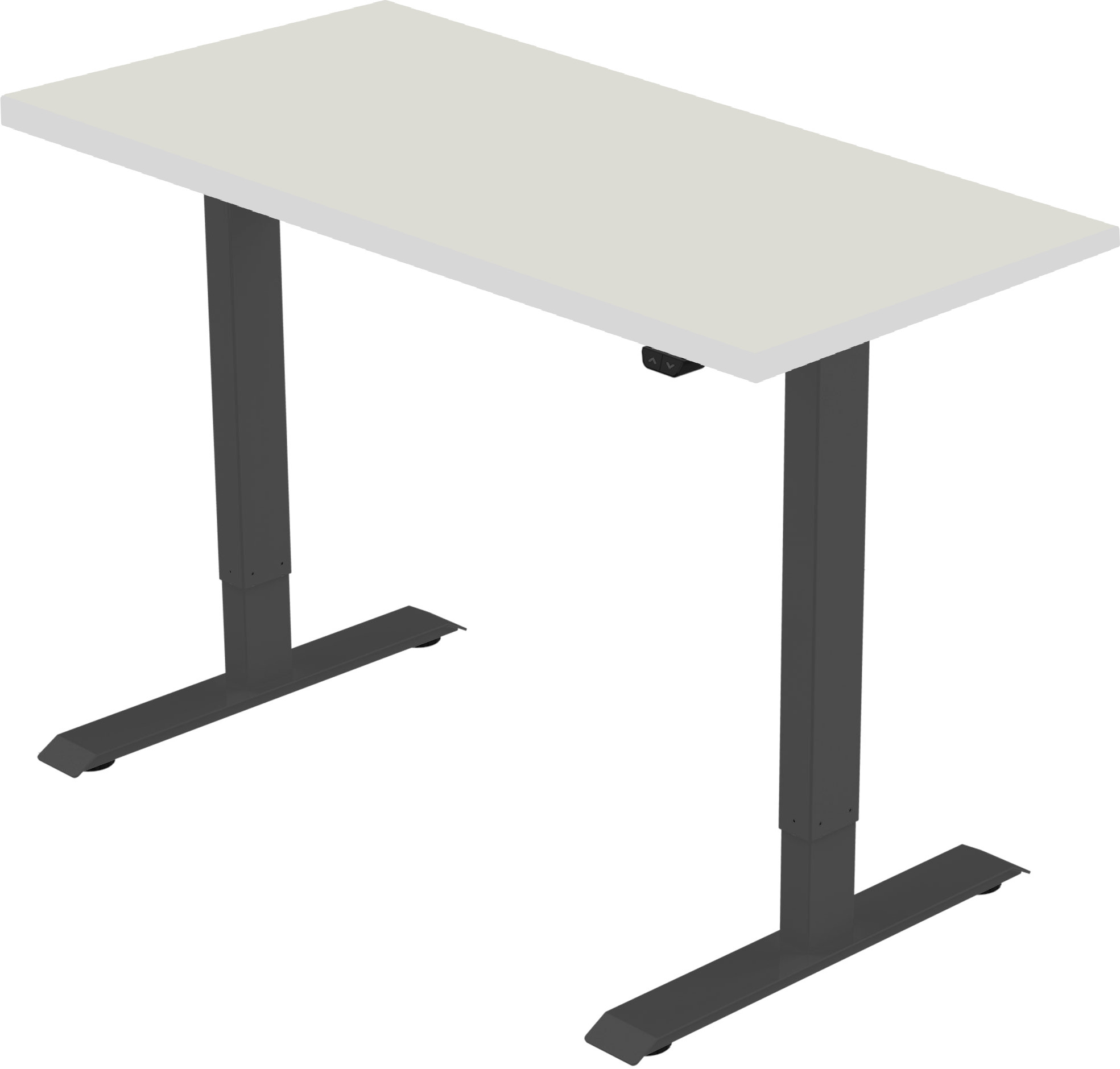 celexon elektrisch höhenverstellbarer Schreibtisch Economy eAdjust-71121 - schwarz, inkl. Tischplatte 175 x 75 cm