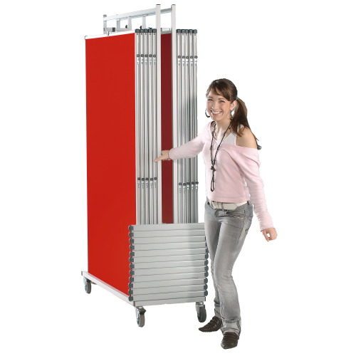 Transportwagen NSTT-W190 für 10 Moderationstafeln und Stative B/H/T: 130x192x50 cm für 10 Moderationstafeln und Stative