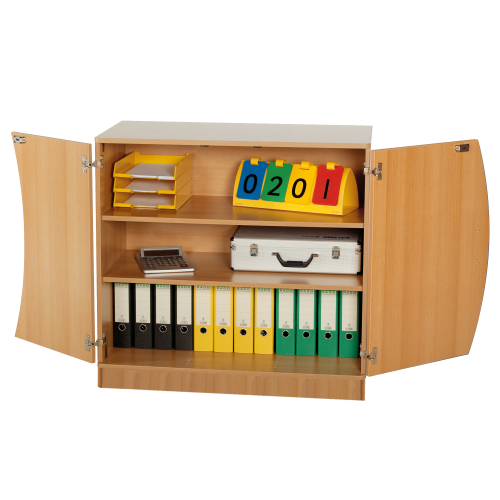 Unterschrank mit Wellentüren, 2 Einlegeböden B/H/T: 104,5x99x50 cm