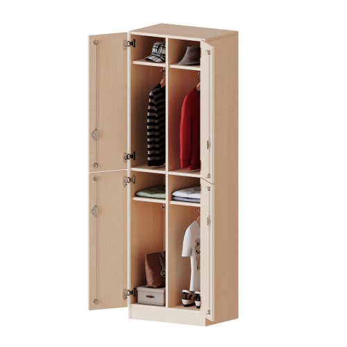 Spind Schrank, 5 Ordnerhöhen - Serie evo180 Gesamthöhe 190 cm, 4 Türen, je 2 übereinander, mit Sockel (81 mm) Spind Schrank, 5 Ordnerhöhen - Serie evo180 Gesamthöhe 190 cm, 4 Türen, je 2 übereinander, mit Sockel (81 mm)