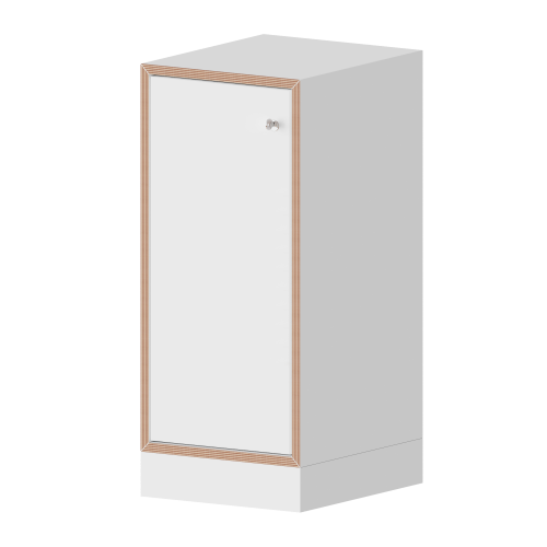 qickly® Schrank, 2 Ordnerhöhen, Tür links mit Schloss B/H/T: 36x74,3x42,6 cm qickly® Schrank, 2 Ordnerhöhen, Tür links mit Schloss B/H/T: 36x74,3x42,6 cm