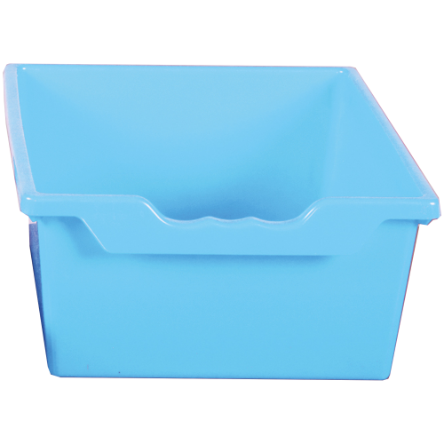 Set bestehend aus 2xErgo Tray Box L mit Montageschienen Hellblau, aus schwer entflammbarem Kunststoff Set bestehend aus 2xErgo Tray Box L mit Montageschienen Hellblau, aus schwer entflammbarem Kunststoff