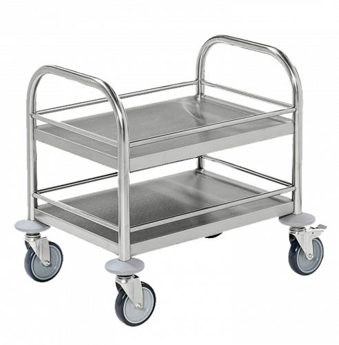 Servierwagen Mini B/H/T: 53x55x37,5 cm, Edelstahlausführung