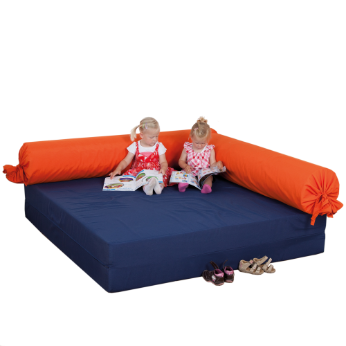 Quadratische Kuschelecke 3-teilig B/H/T: 160x30x160 cm