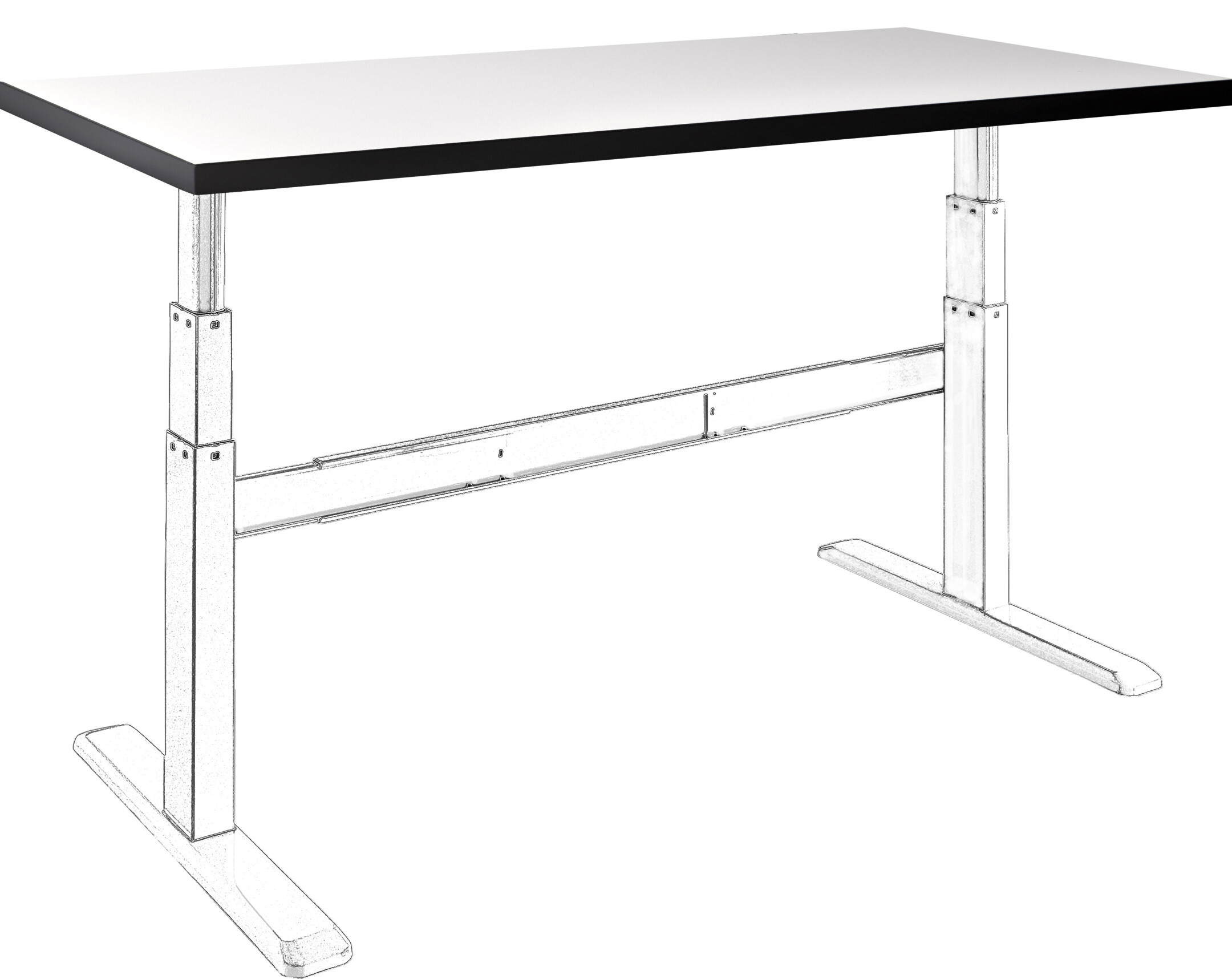 celexon HPL Tischplatte 150 x 75 cm, weiß celexon HPL Tischplatte 150 x 75 cm, weiß