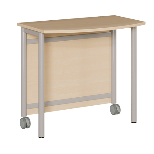 Tisch fahrbar aus FRS S ERP1 B/H/T: 80x72x40/50 cm, mit Blende
