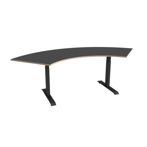 TableDance, Halbrundtisch B/H/T: 225/128x76,4x95/70 cm