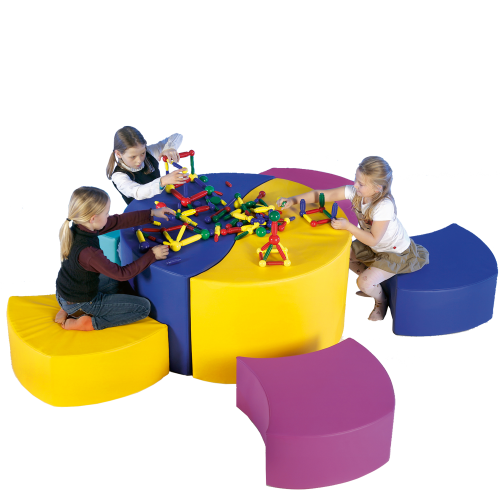 Swing-it Sit Tischgruppe, 7 teilig Bezug Kunstleder Je Element B/H/T: 120/60x30/60x60 cm Swing-it Sit Tischgruppe, 7 teilig Bezug Kunstleder Je Element B/H/T: 120/60x30/60x60 cm