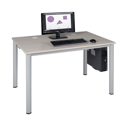 EDV-Tisch, Rundrohrgestell mit Kabelkanal H/T: 72x80 cm, Breite wählbar EDV-Tisch, Rundrohrgestell mit Kabelkanal H/T: 72x80 cm, Breite wählbar