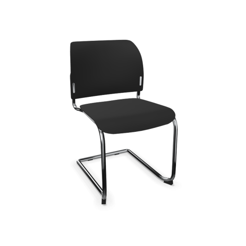 Stuhl ANABELLE mit Sitz aus Kunststoff B/H/T: 47x82x52 cm, mit Kufengestell