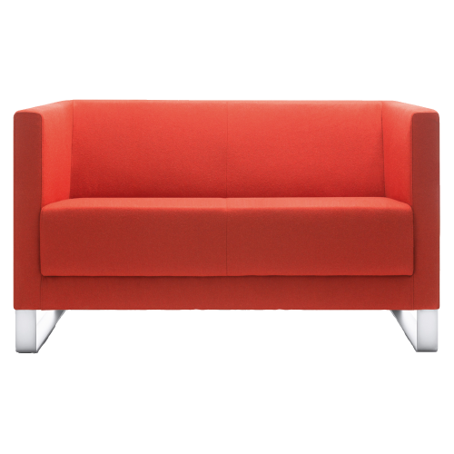 SIT!Box 2er Sofa mit Armlehne B/H/T: 123x71x68 cm, Sitzhöhe: 44 cm