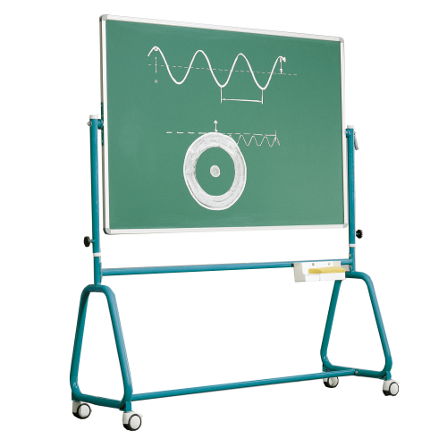 Fahrbare Tafel aus Premium Stahlemaille mit Rundrohrgestell, Serie 6 E Fahrbare Tafel aus Premium Stahlemaille mit Rundrohrgestell, Serie 6 E