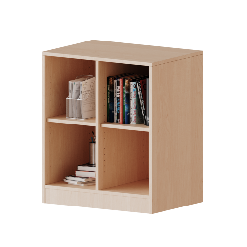Regal, zweireihig, 2 Ordnerhöhen - evo180 Serie Breite 70,3 cm, Gesamthöhe 82 cm, mit Sockel und Mittelwand, ohne Boxen, 2 Einlegeböden Regal, zweireihig, 2 Ordnerhöhen - evo180 Serie Breite 70,3 cm, Gesamthöhe 82 cm, mit Sockel und Mittelwand, ohne Boxen, 2 Einlegeböden