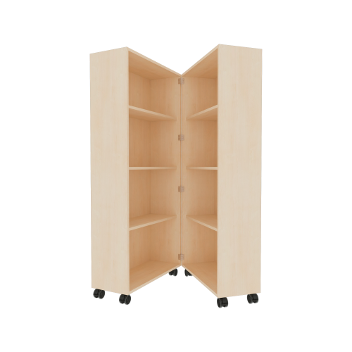 Bücherwagen mit 6 Einlegeböden, zusammenklappbar, fahrbar B/H/T: 80x167,5x64 cm Bücherwagen mit 6 Einlegeböden, zusammenklappbar, fahrbar B/H/T: 80x167,5x64 cm