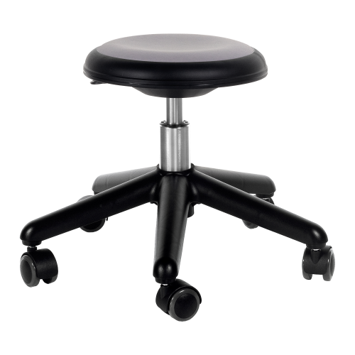 Genito Hocker mit Gaslift Höhenverstellung Sitzhöhe: 38-48 cm, mit Gleitern